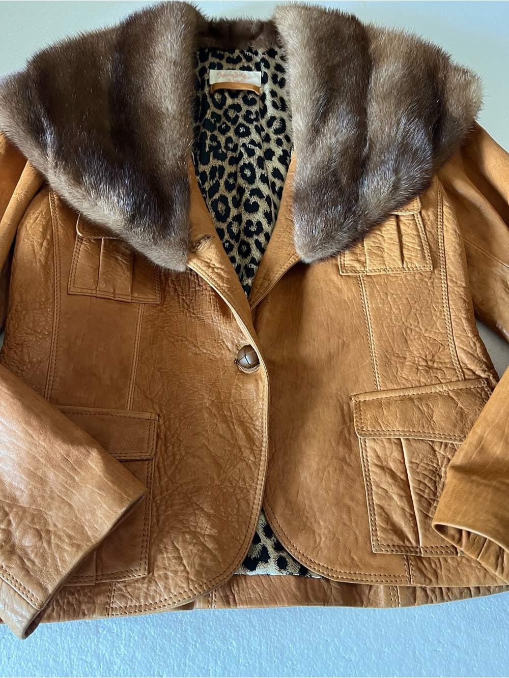 Benedetta Novi Leather Jacket size 48 (M/L) Excellent condition - Picture 14 of 16